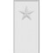 Ekena Millwork Standard Foster Star Plinth Block With Beveled Edge, 4"W x 8"H x 1"P PBP040X080X100FOS07 - alternate 4